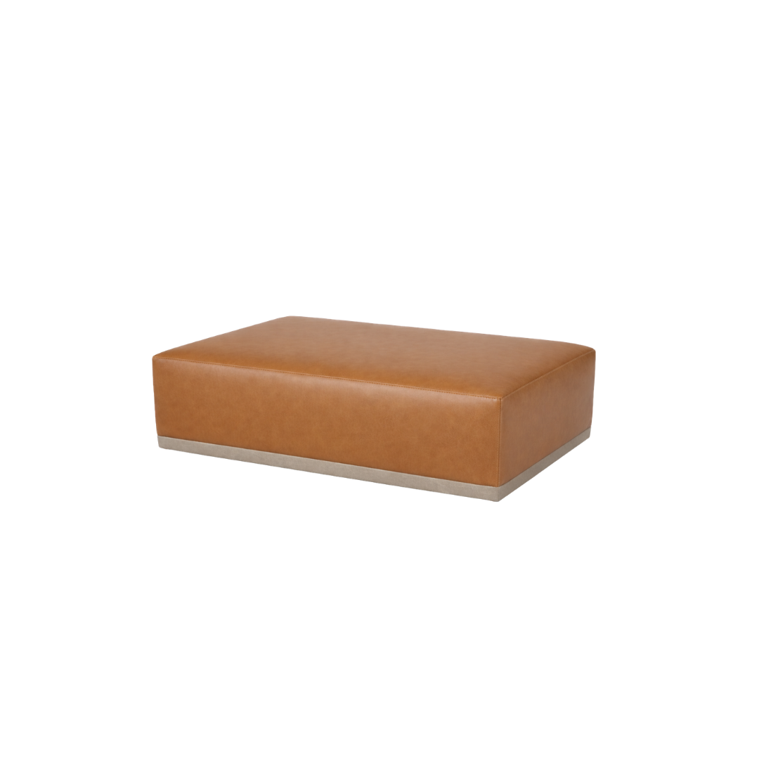 Vincent Leather Ottoman