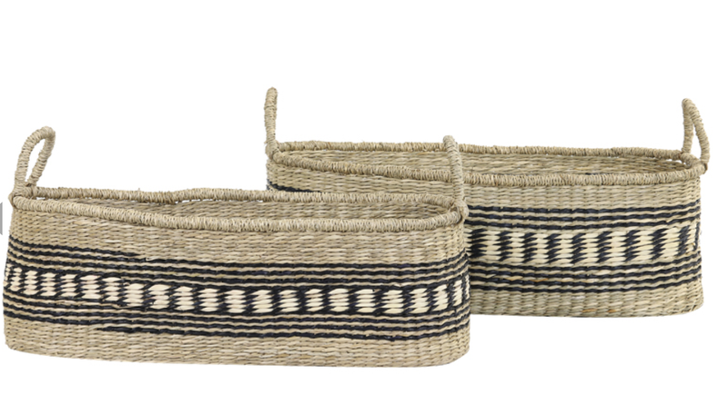 Set of 2 CHATTO natural baskets
