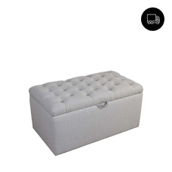 Sloan Ottoman in Zinc